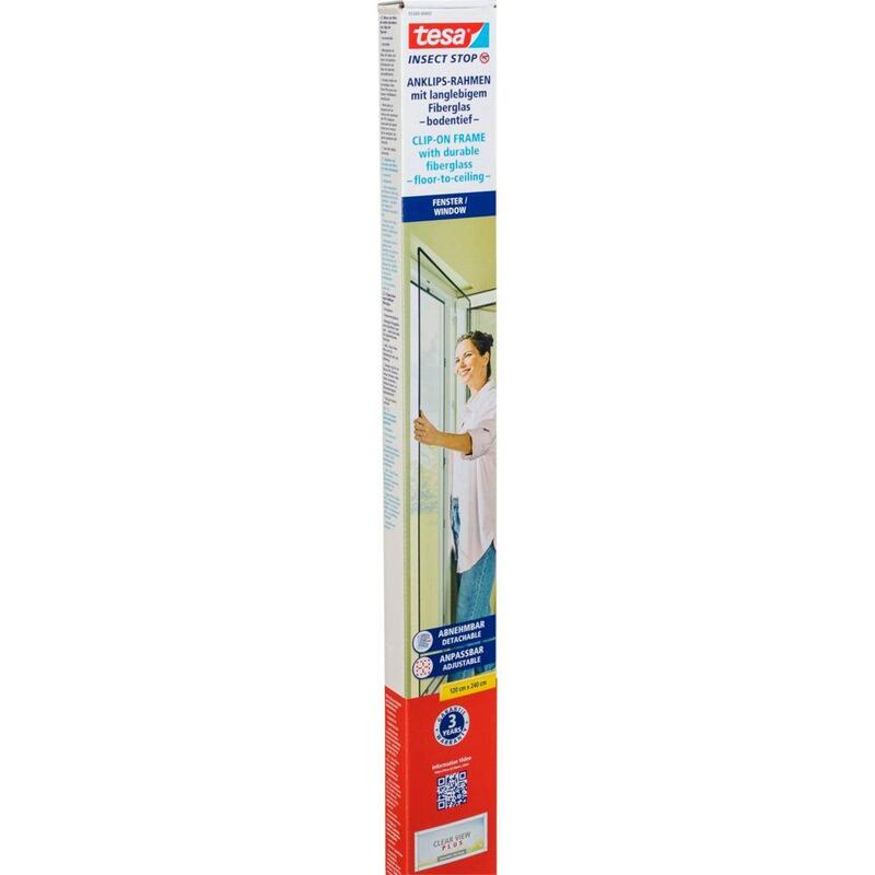 Tesa Insect Stop Clip On 55360 Floor To Ceiling 2,4x1,2m Anth.
