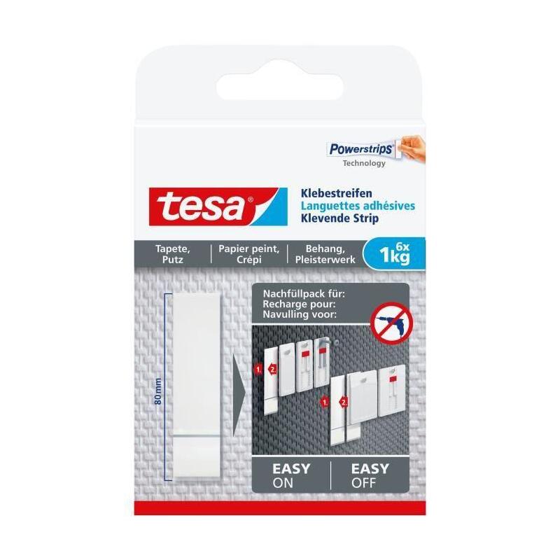 Tesa Klebestreifen Tapete & Putz Hasta 1kg 6st.