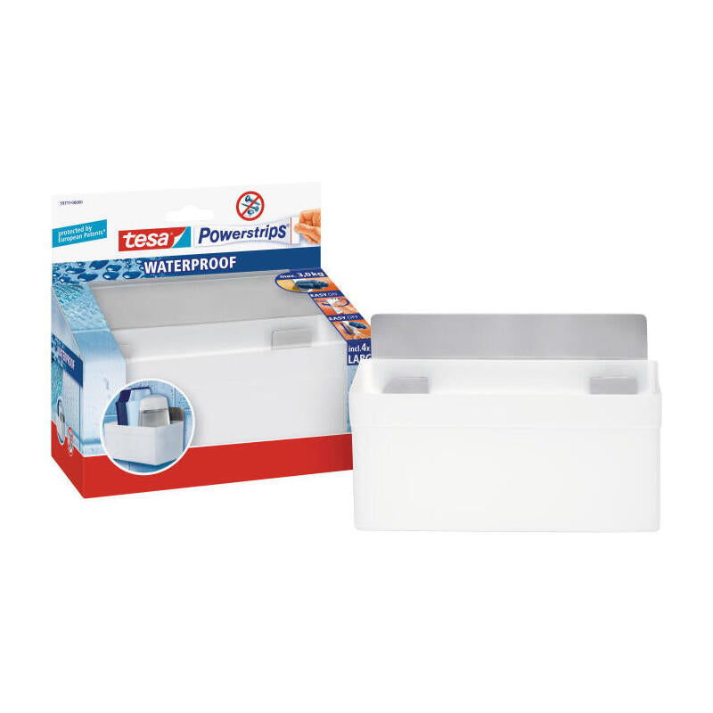 Tesa Powerstrips Waterproof Regal Zoom Metal