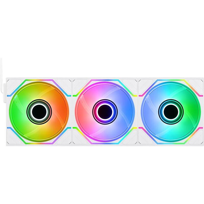 Thermaltake Swafan 120 Ex Infinity (Blanco, 3er-Pack, 124 Mm) Cl-F254-Pl12sw-A