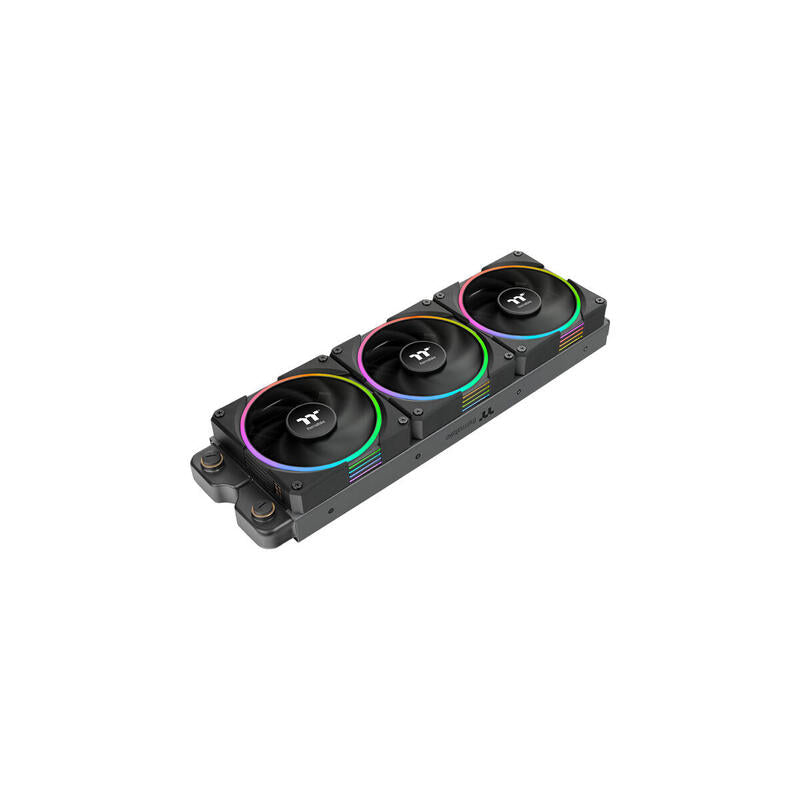 Thermaltake Ts 140 Ex Rgb, Ventilador De Caja Negro, Paquete De 3, 140 Mm Cl-F208-Pl14sw-A