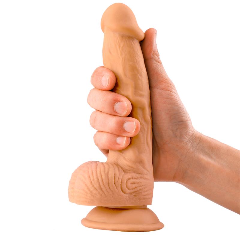 Dildo Realista Con Testículos Natural Thom  8.3
