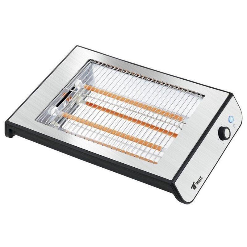 Thulos Tostador Plano 600w Negro/Plata