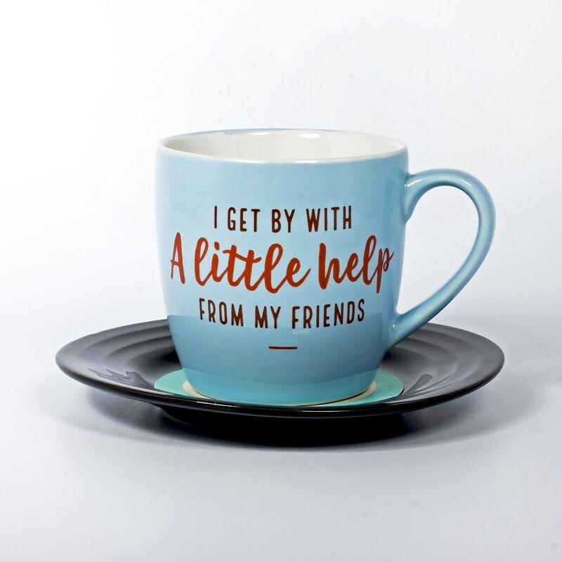 Thumbsup! Taza "A Little Help" 250ml Azul