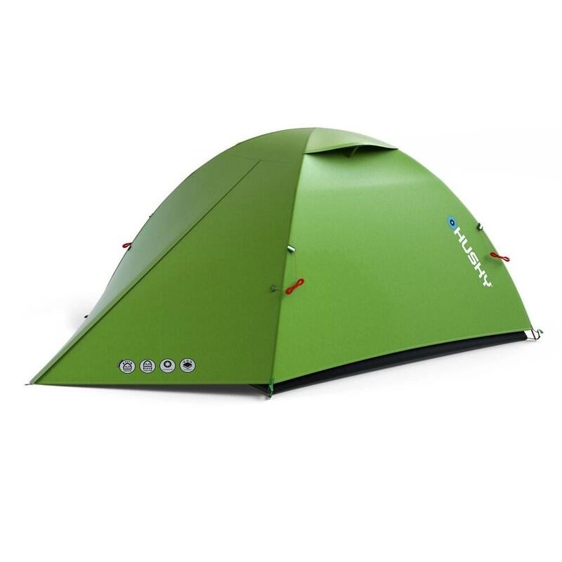Tienda De Campaña Turística Husky Para Dos Personas, Sawaj 2, 215 X 230 X 120 Cm, 2,2 Kg, Color Verde.
