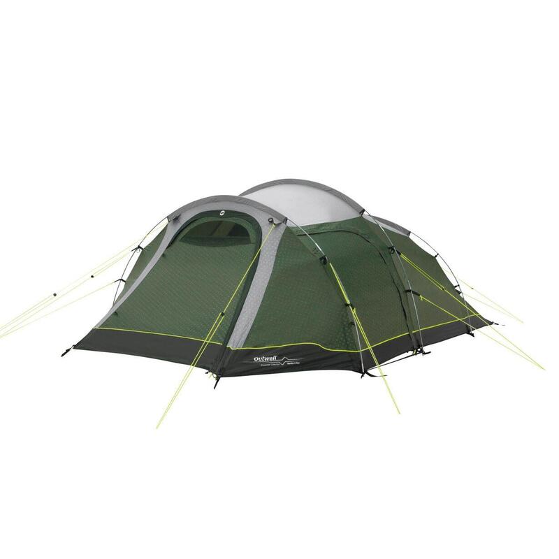 Tienda Túnel Outwell Earth 4 Plus De Cuatro Habitaciones Para 4 Personas, Verde