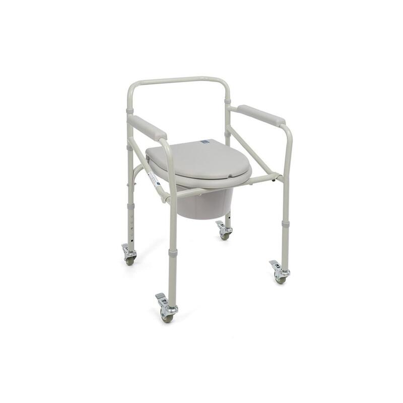 Timago Tgr-R Kt 023c Silla Inodoro Con Ruedas Inodoro Portátil Plegable Para Personas Mayores