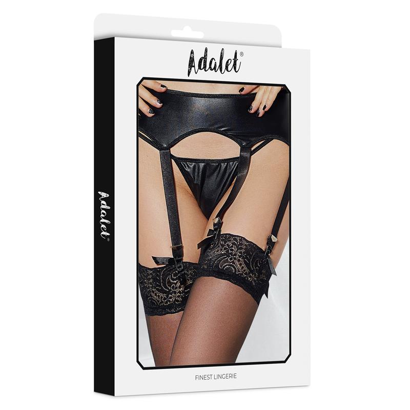 Tina Set De Liguero 3 Tiras Y Tanga Talla (Interno):S/M