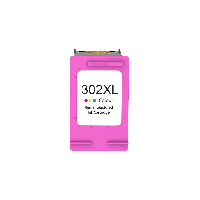 Tinta Compatible Hp 302xl Color Remanufacturado F6u67ae/F6u65ae