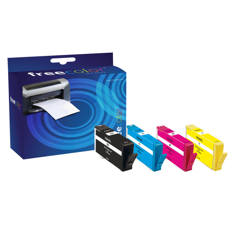 Tinta Freecolor Hp 364xl Multipack Bk C M Y Remanufactured