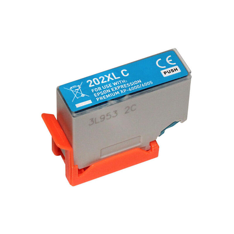 Tinta Generica Para Epson T02h2/T02f2 Cyan    (202xl)  C13t02h24010/C13t02f24010