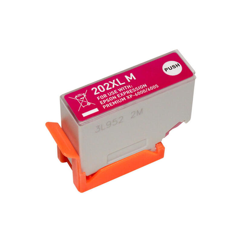 Tinta Generica Para Epson T02h3/T02f3 Magenta     (202xl) C13t02h34010/C13t02f34010