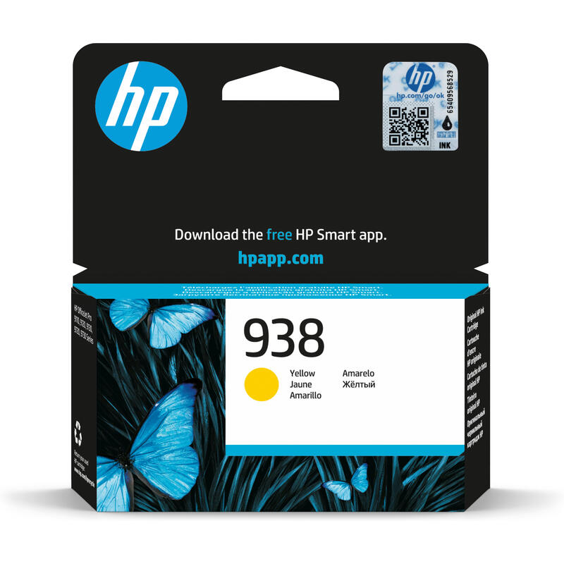 Tinta  Hp 4s6x7pe / Hp 938 Amarillo