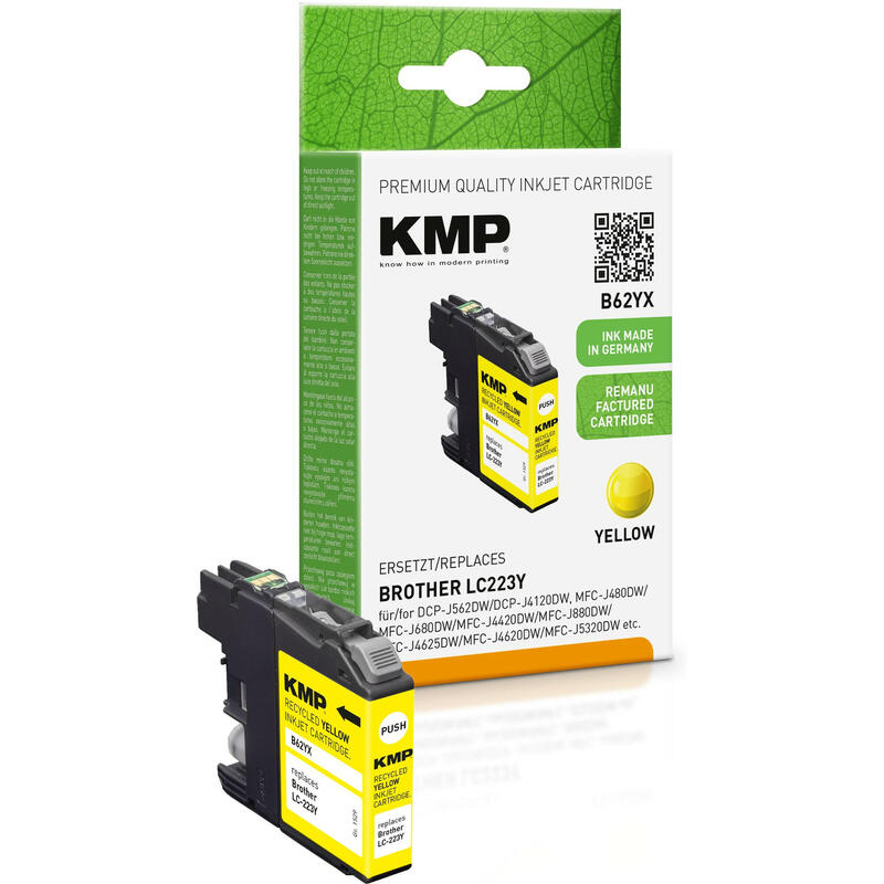 Tinta Kmp Brother Lc-223y Amarillo 550 S. B62yx