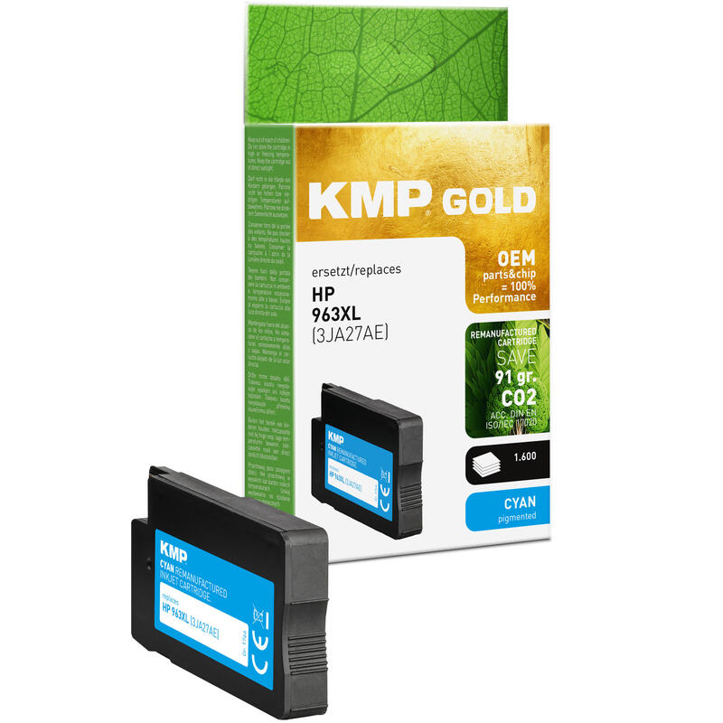 Tinta Kmp Hp 963xl 3ja27ae Cyan 2000 S. Remanufactured