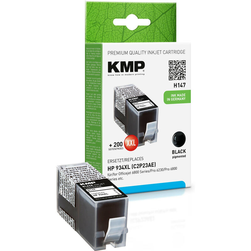 Tinta Kmp Hp Nr.934xl Negro 1200 S. H147 Compatible