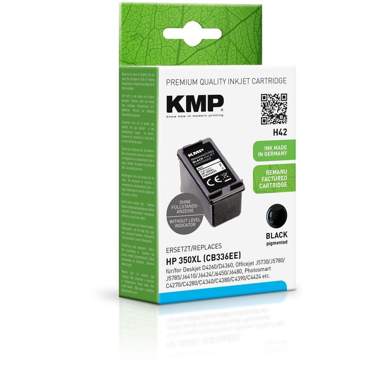 Tinta Kmp Negro Deskjet 4260 / D 4200  Serie /  Office Jet 4210 J 5730 5780 5785 / Photosmart C 4200 4280 4380 4500  D 5280 5360 - Nº 350 Xl