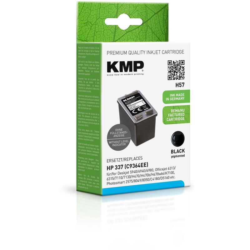 Tinta Kmp Negro Deskjet 5940 6940 6980 Officejet 6313  6315 7110 7130 H470 H470b H470wbt K7100 Photosmart 2575 8049 8050 C4180  D5160 - Nº 337