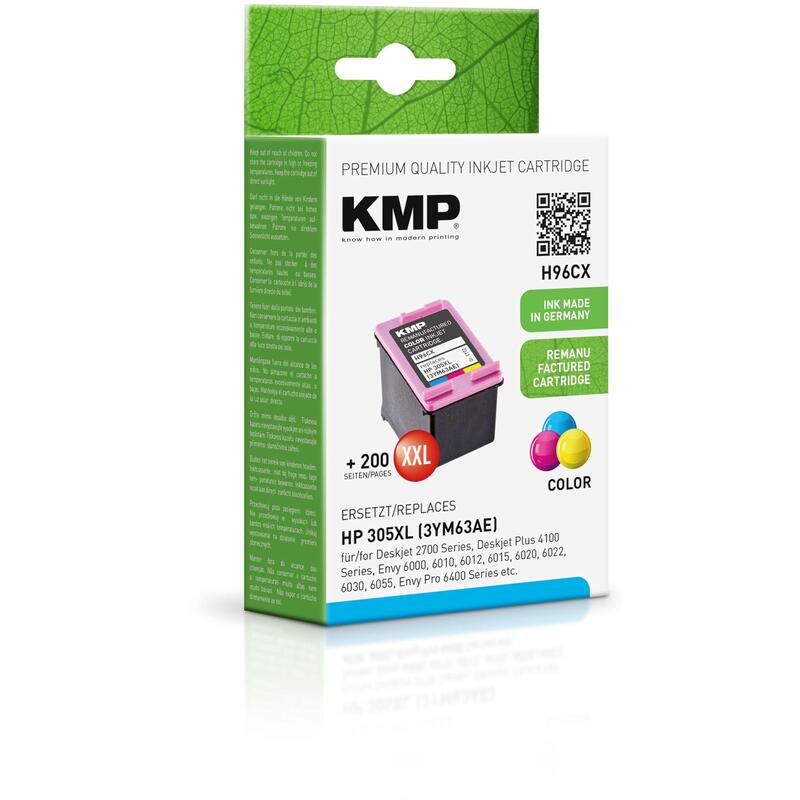 Tinta Kmp Tricolor Hp Deskjet2700 Series, Deskjet Plus 4100 Series, Envy 6000, 6010, 6012, 6015, 6020, 6022, 6030, 6055, Envy Pro 6400 Series