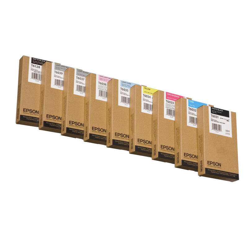 Tinta Original Epson T6128 220 Ml Negro Mate Original  Para Stylus Pro 7400, Pro 7450, Pro 7800, Pro 7880, Pro 9400, Pro 9450, Pro 9800, Pro 9880