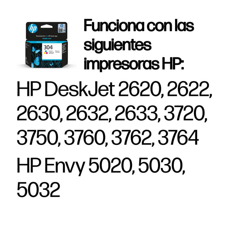 Tinta Original Hp 304 Tricolor N9k05ae
