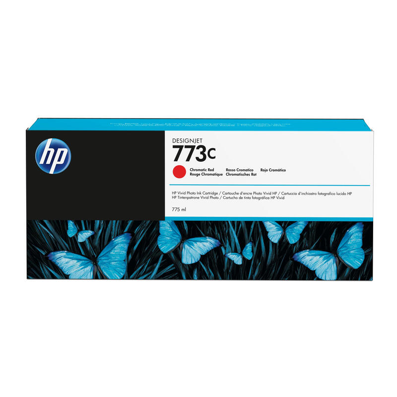 Tinta Original Hp 773c Rojo Cromatico 775 Ml C1q38a