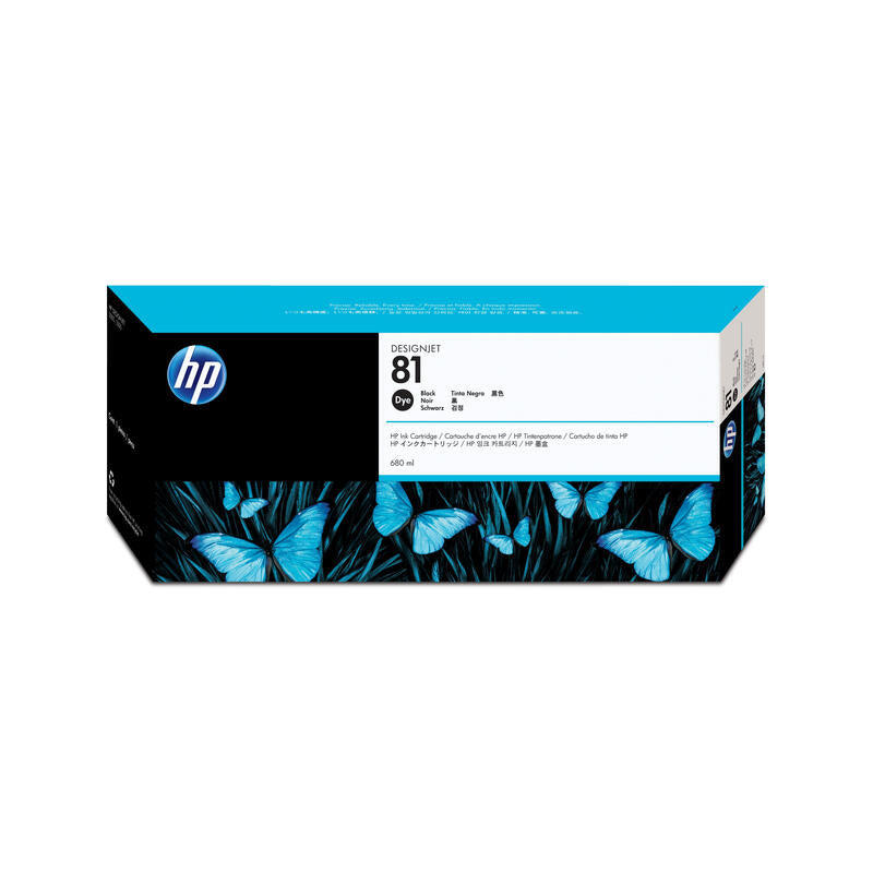 Tinta Original Hp 81 680 Ml Negro Original  Para Designjet 5000, 5000ps, 5000ps Uv, 5000uv, 5500, 5500mfp, 5500ps