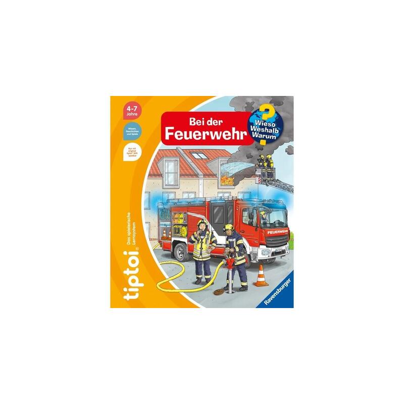 Tiptoi De Ravensburger ¿Por Qué? ¿Por Qué Razón? ¿Por Qué? En El Departamento De Bomberos, Libro De Aprendizaje. 49227