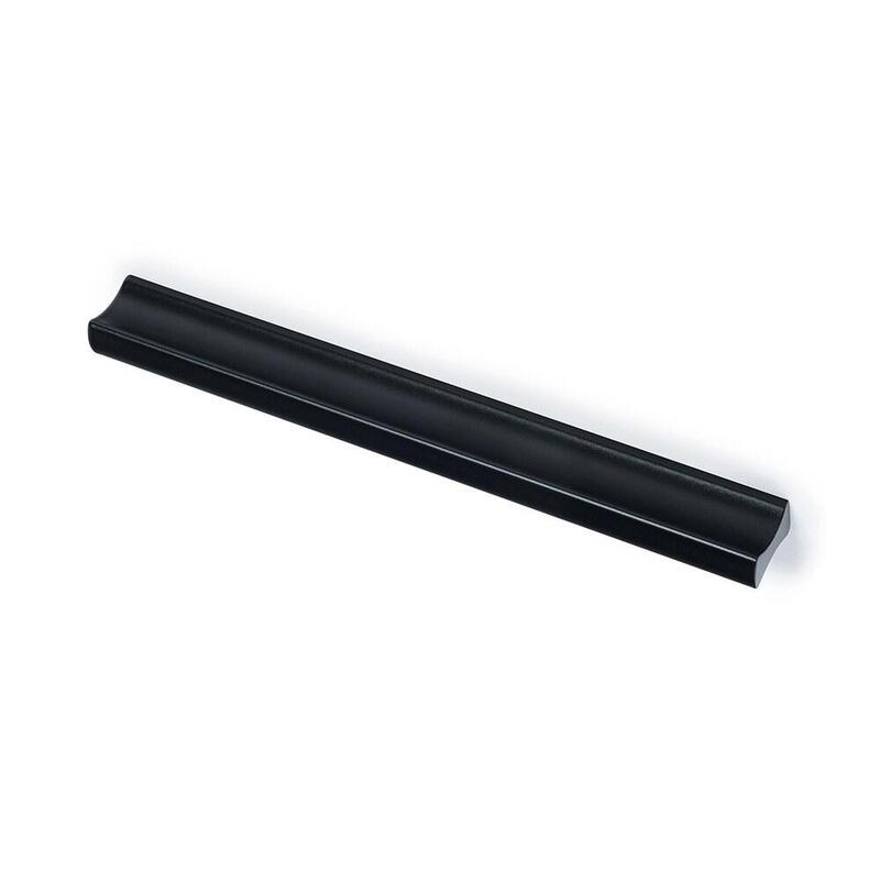 Tirador De Mueble Tipo Asa, Modelo 2279, De Aluminio Con Acabado Negro Mate, 128 Mm, Blister 4 Uds