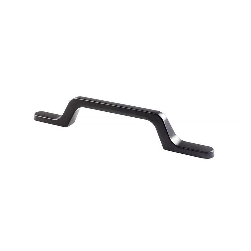 Tirador De Mueble Tipo Asa, Modelo 515, De Aluminio Con Acabado Titanio, 128 Mm, Blíster 4 Uds