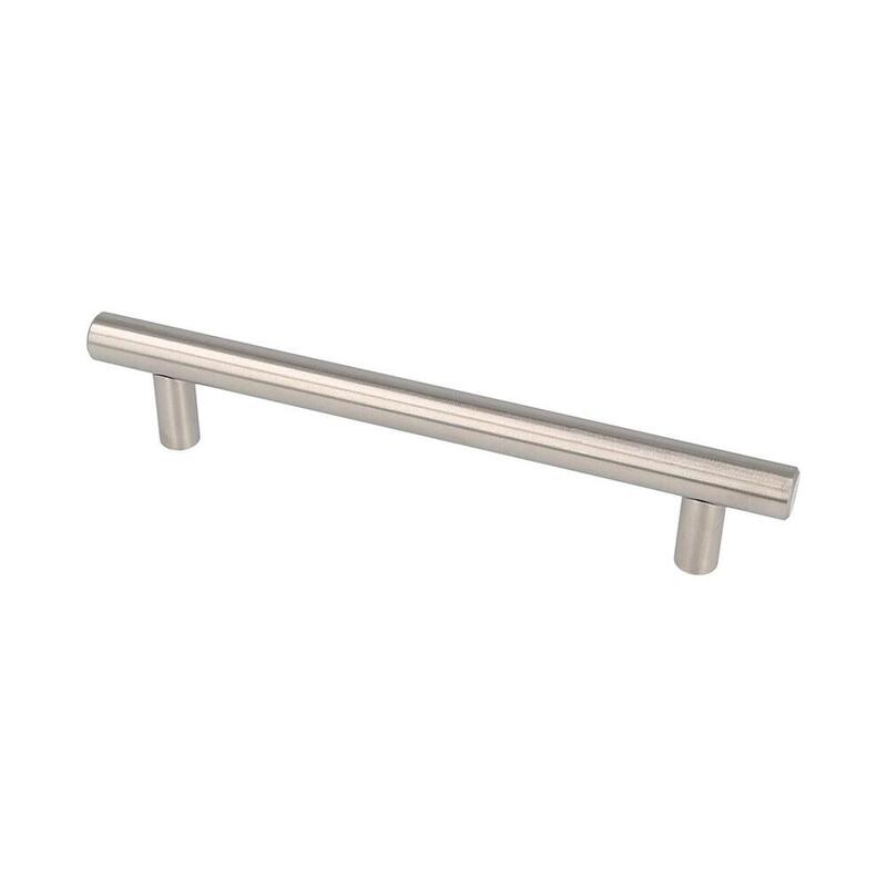 Tirador De Mueble Tipo Asa, Modelo 891h, De Acero Inoxidable Con Acabado Níquel Satinado, 128 Mm, Blíster 4 Uds
