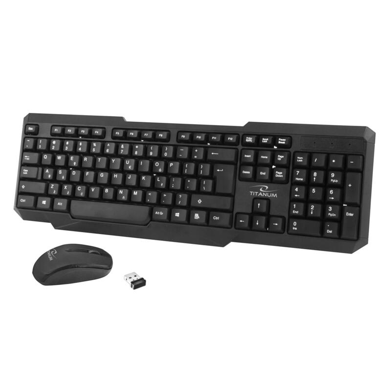 Titanum Tk108 Memphis (Ingles) Teclado Y Ratón Inalámbrico Usb | 2,4 Ghz