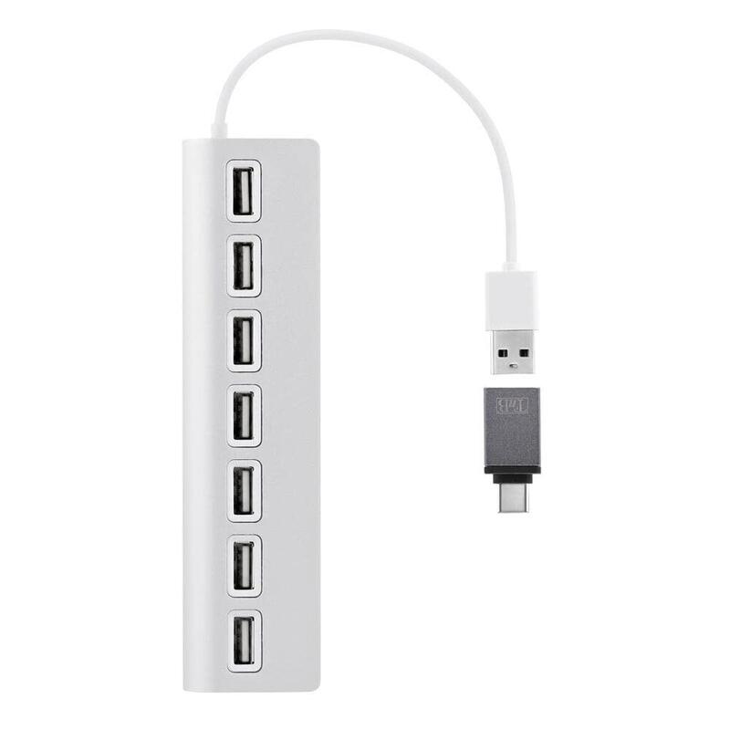 Tnb Hub De 7 Puertos Usb-A 2.0 - Aluminio