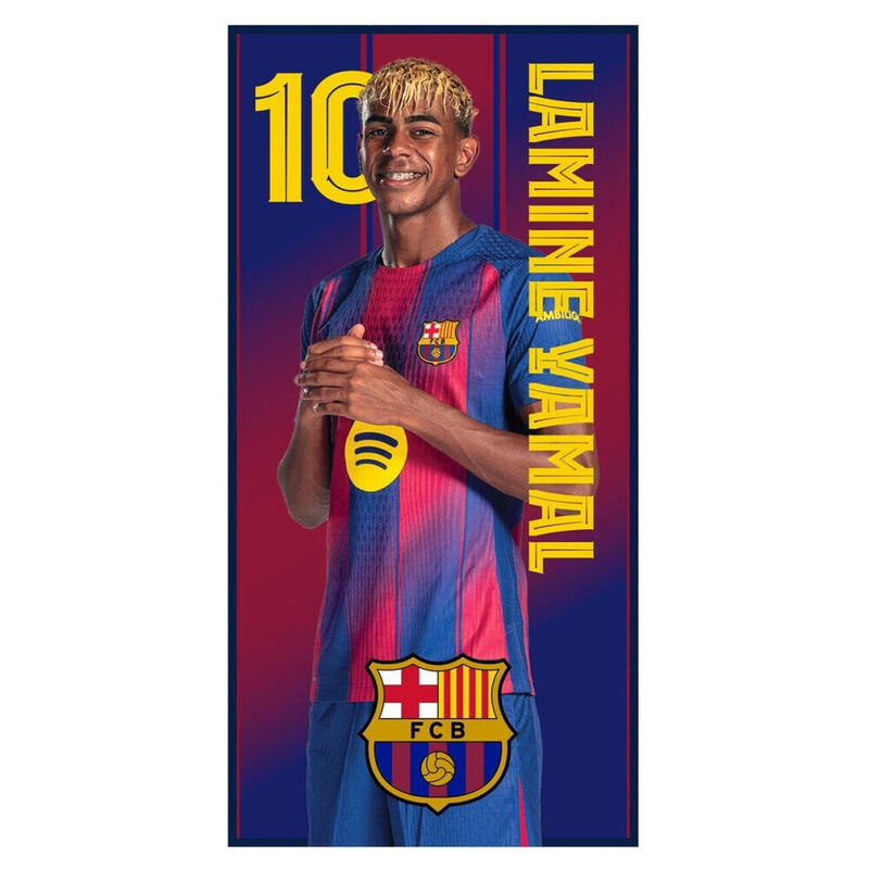 Toalla Lamine Yamal F.C Barcelona Microfibra 10 70x140 Cm