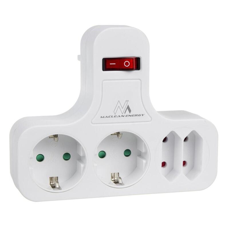 Toma Eléctricos X4 Con Interruptor Typ F Mce224 G