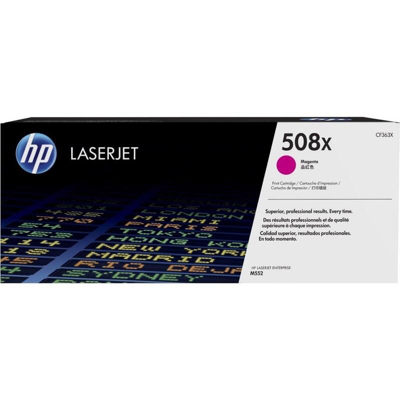 Toner Hp 508x Magenta | Contract | 9500pgs | Laserjet M552dn, M553dn,N,X, M577