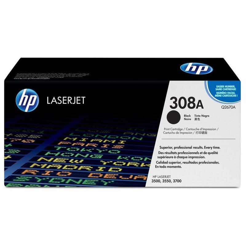 Toner Original Hp 308a Negro Q2670a