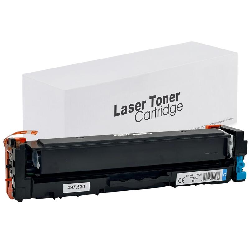 Tóner Para Hp W2191x No Chip Cyan 2400 Páginas Neutral Box