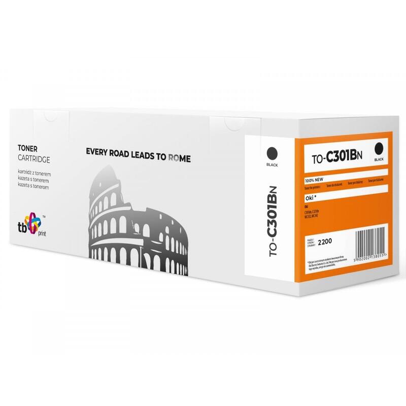 Toner Para Oki C301      To-C301bn Bk 100% New