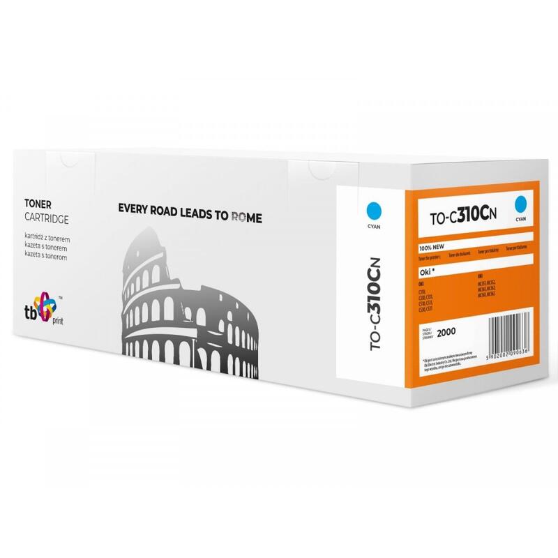 Toner Para Oki C310      To-C310cn Cy 100% New