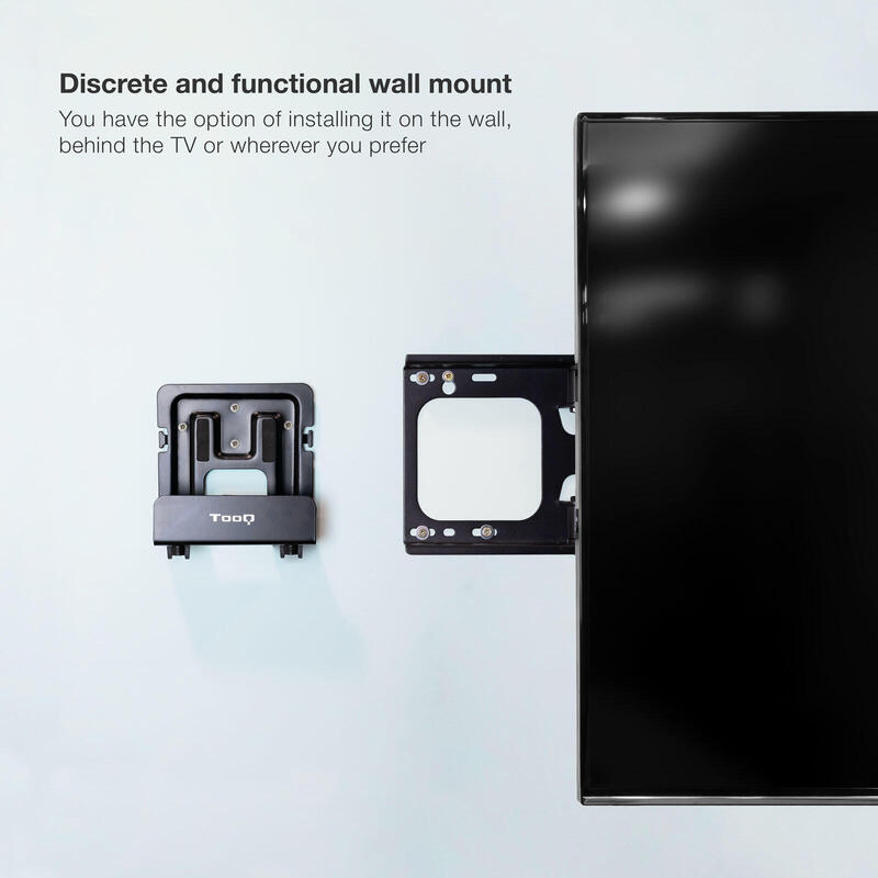Tooq Soporte Universal Reproductor Multimedia/Router/Minipc - Negro