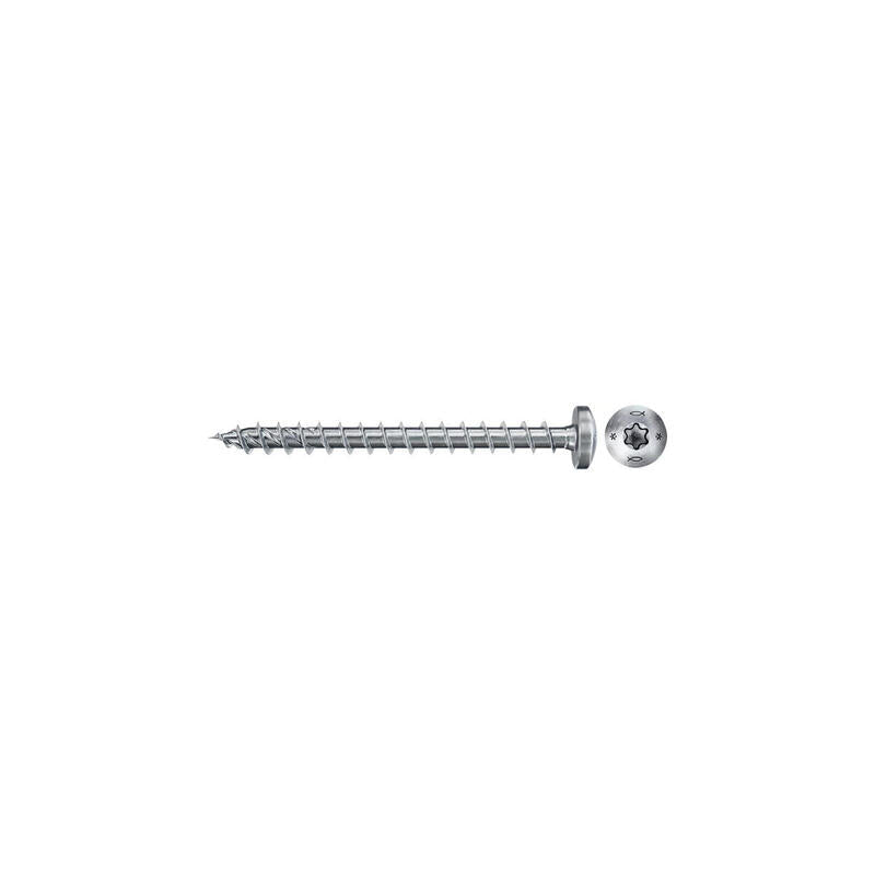 Tornillo De Fischer De Fischer Powerfast Ii 4.5x40 Cabeza De Panorámica Tx Vg 200 Piezas, Rosca Completa, Galvanizado 670332
