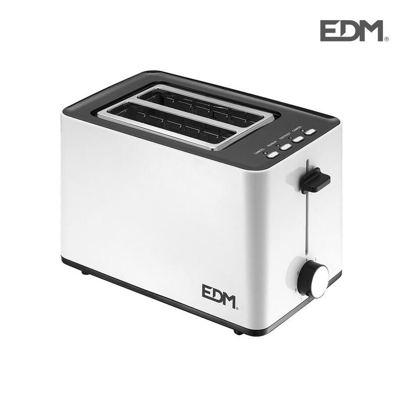 Tostadora Doble Ranura " White Design" 850w 25x16x18,5cm Edm