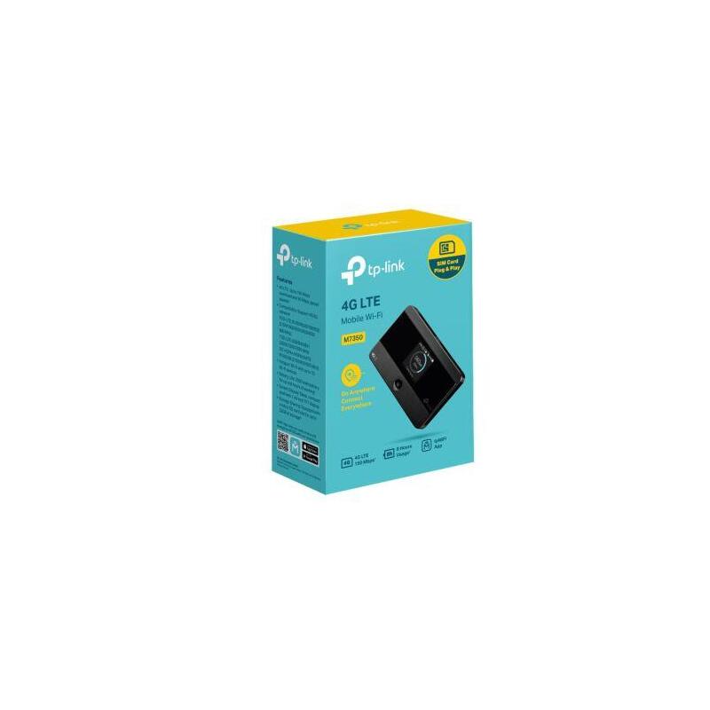 Tp-Link Mobile Wi-Fi M7350 4g, 300mbps, 802.11n, Black Eu