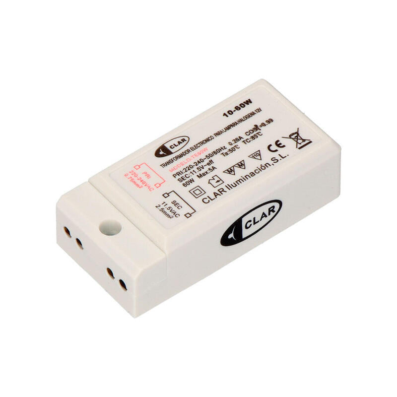 Transformador Electronico Para Lampara Halogena 12v 10/60w