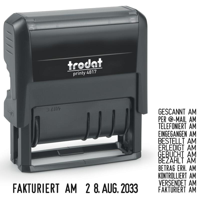 Trodat Wortdrehstempel Printy De M. Datum 4817p4