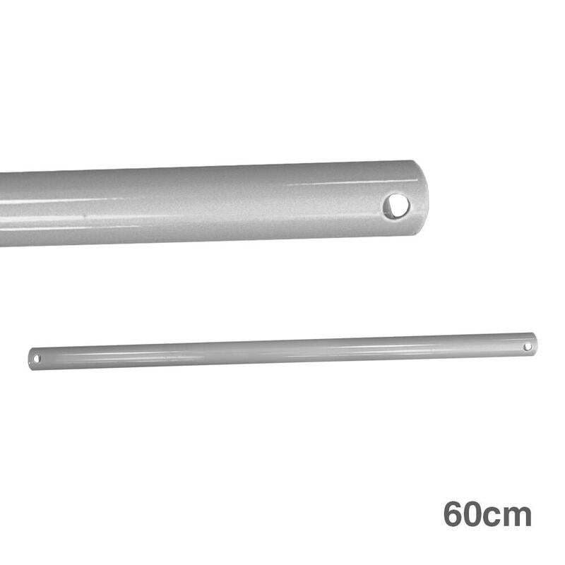 Tubo 60cm Cromado Prolongador Para Ventilador Techo