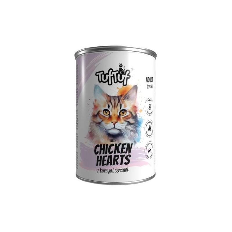 Tuf Tuf Meatloaf With Chicken Hearts - Comida Húmeda Para Gatos - 400g