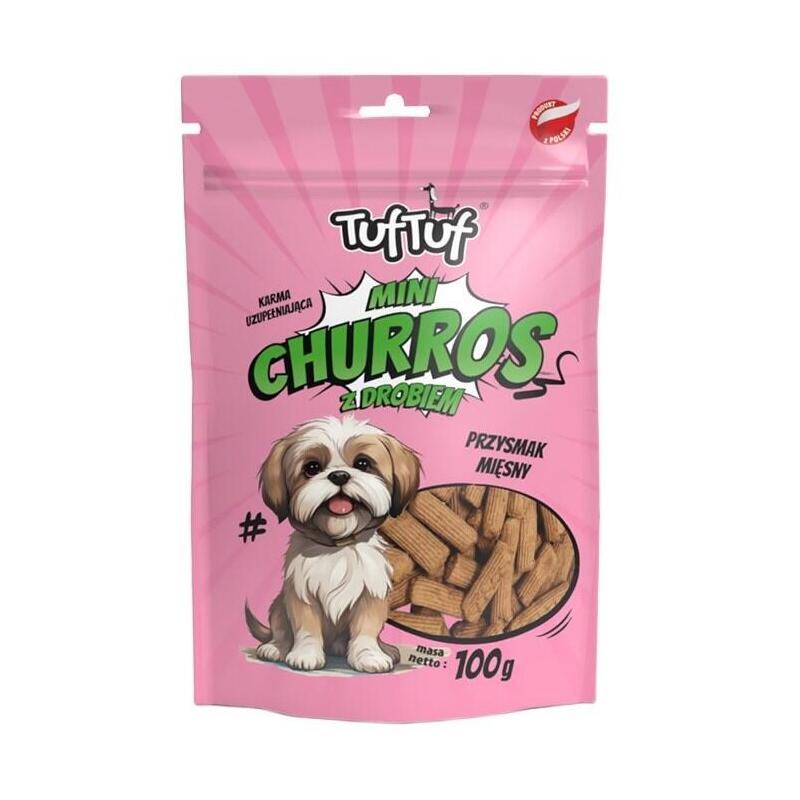 Tuf Tuf Mini Churros Z Drobiem Para Perro 100g