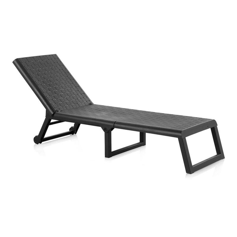 Tumbona Plegable Con Ruedas Color: Wengue 58x42x199cm Modelo: Dream Sp Berner
